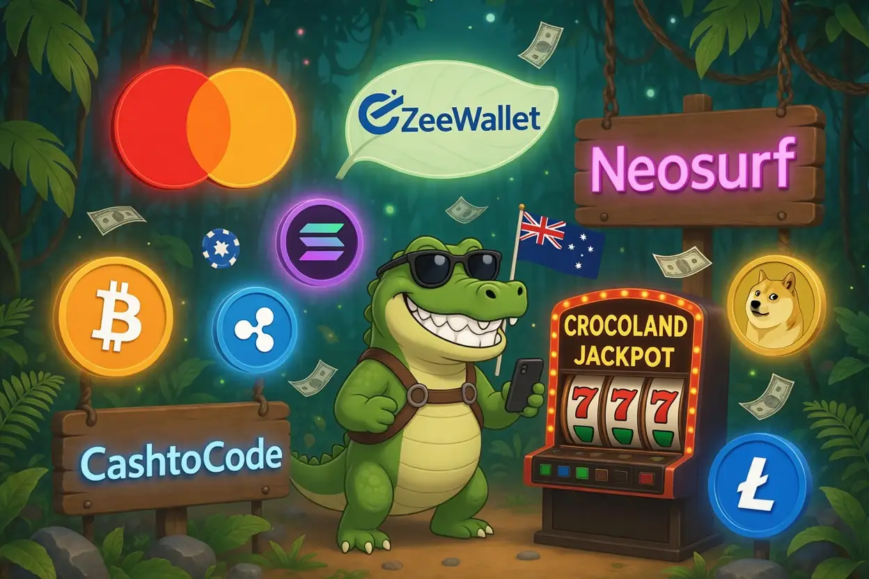 Crocoland payment methods including crypto and cards